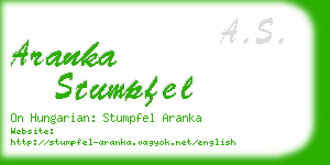 aranka stumpfel business card